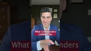 What Commanders CANNOT Do Under the UCMJ