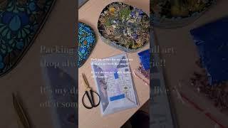 Order packing for my small art business | I dream to live off my art someday #shorts #artist