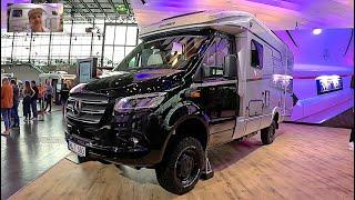 Hymer MLT 580 4x4 ML T Offroad Camper Van RV new model 2024 Mercedes walkaround and interior V1417