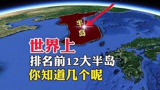 用衛星地圖了解！世界上排名前12大半島，你知道幾個呢？ #衛星地圖#地理君#地圖