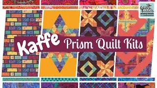 New collaboration with FreeSpirit in Kaffe Fassett fabrics! Check out these rainbow quilt kits ...