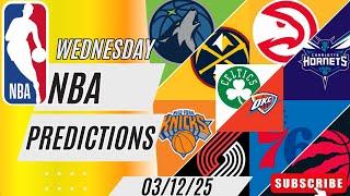 NBA Predictions Today 3/12/25 NBA FREE PICKS and Betting Tips | NBA Picks Today