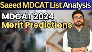 UHS Expected Merit 2024 | MDCAT 2024 Merit Predictions: Saeed MDCAT List Analysis