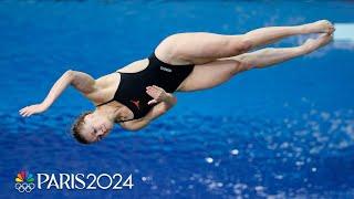 Alison Gibson, Sarah Bacon emerge victorious in three-way 3m springboard finals battle | NBC Sports