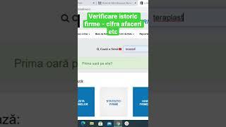 VERIFICARE istoric firme - cifra afaceri, PROFIT net #shorts