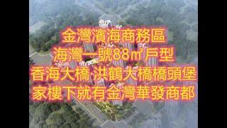 海灣一號88㎡戶型 珠海金灣濱海商務區高端住宅項目 步行300米可以到達金灣華發商都