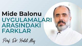 Mide Balonu Uygulamaları Arasındaki Farklar - Prof. Dr. Halil Alış