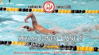 Skylar Jones - c/o 2025 - 50 Yard Freestyle - Empire KC Swim Club