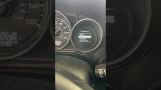 How to reset a 2015 mazda cx-5 (info button on steering wheel)