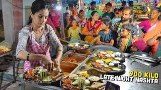 LATE NIGHT Indian Street Food Khau Gali  Saoji Thali, Desi Ghee Punjabi Thaal, Black Machurian