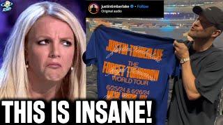 Drunk Driver Justin Timberlake BREAKS SILENCE To Sell Shirts As TMZ Destroys Britney Spears Again!?