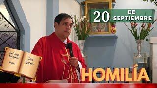 EVANGELIO DE HOY viernes 20 de septiembre del 2024 - Padre Arturo Cornejo