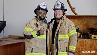 CHRISTIAN WILKINS AND MICHAEL DEITER JOIN THE MIAMI-DADE FIRE RESCUE FOR THE DAY! | MIAMI DOLPHINS