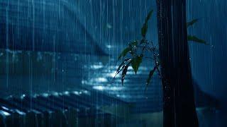 Overcome Anxiety with Soothing Thunder and Heavy Rain on a Tin Roof - Nature Rain 4K