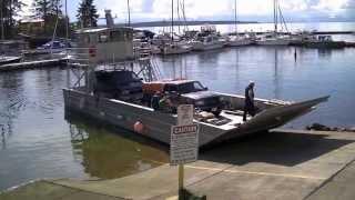 Lund Harbour. Landing craft