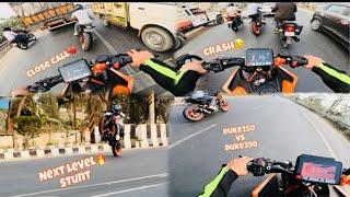 Crazy Riding Duke250 Vs Duke390️‍ Aj ke Ride Pe Ho jata Galat Seen || Duke250 Crash Hone se Bacha