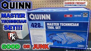 HARBOR FREIGHT QUINN 428 PC MASTER SET / GOOD OR JUNK! #harborfreight #handtools #tools #toolreviews