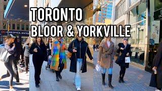 Toronto Downtown Bloor St And Yorkville Village Walking Tour Toronto Canada 4K