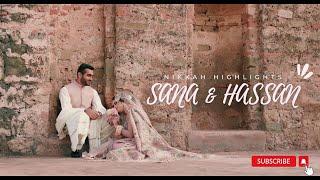 SANA & HASSAN | Wedding Highlights 2023 | Phero Na Najariya | Qala | The Filmistan | Pakistan |