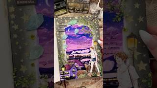 ASMR purple twilight journal|#asmr #journal #scrabooking #fyp #diy #purple #viralvideo