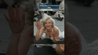 Marilyn Monroe and Jane Russell in 1953 colorized ️