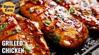 GRILLED CHICKEN WITH GARLIC AND LEMON | GRILLED CHICKEN RECIPE