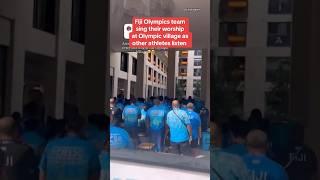 Fiji Olympics team members sing their worship at Olympic Village #shorts