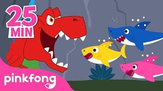 Dinosauri e Sqauli | +Compilazione | Pinkfong, Bimbo Squalo! Canzoni per Bambini