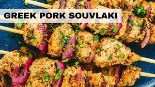 SOUVLAKI: Most Popular GREEK Street Food! (Greek Souvlaki Recipe)