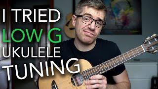 I Finally Tried The Low G STRING on My Ukulele (re-entrant tuning vs. linear tuning)