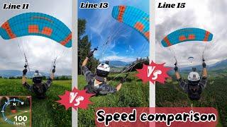 How fast is the Flare LINE? 11 vs 13 vs 15 - Speed comparison with GPS | Kronplatz