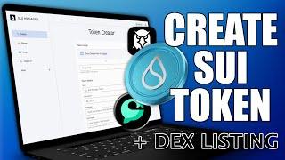 CREATE SUI MEME COIN TOKEN + CETUS DEX LISTING + ADD & BURN LP (FULL GUIDE) - NO CODING