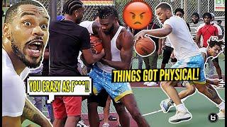 "YOU WEAK AS SH**!" Ballislife Midwest Squad ILLINOIS Park Takeover Got PHYSICAL! *FIGHT BROKE OUT!*