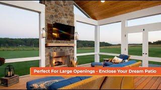 SCREENEZE No-Spline Porch Screening System | Easy To Install | Transform Your Porch or Patio