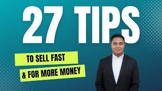 27 Tips To Sell Fast & For More Money