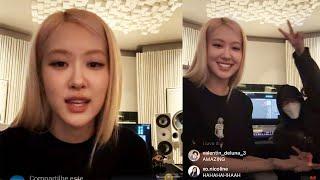 Multi subtitle️ Blackpink Rosé and Teddy live on instagram 2024 11 14