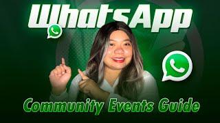 How to Create an Event in WhatsApp Community Group