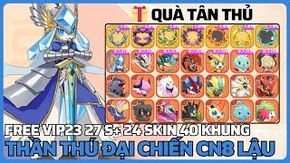 Game Lậu Mobile Thần Thú CN8 Lậu - Update Bản Mới - Free Vip23 Lv68 27 S+ 24 Skin 40 Khung - APK IOS