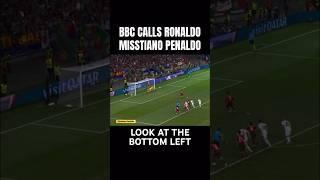 BBC CALLS RONALDO, MISSTIANO PENALDO AFTER PENALTY IS SAVED AGAINST SLOVENIA #ronaldo #penalty #bbc