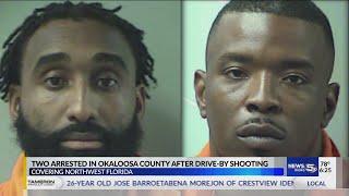 Two arrested in Okaloosa County after drive-by shooting