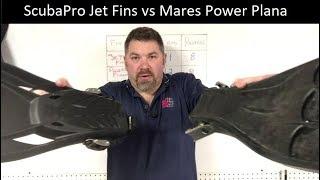 ScubaPro Jet Fin vs Mares Power Plana