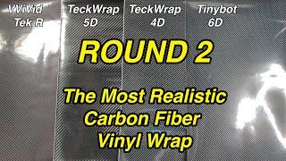 Carbon Fiber Vinyl Wrap Comparison | Tinybot vs TeckWrap vs VVivivd