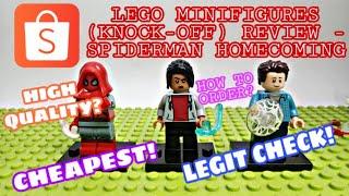 LEGO MINIFIGURES KNOCK-OFF SHOPEE HAUL (SPIDERMAN HOMECOMING) | HOW TO ORDER? | ARKEYEL CHANNEL