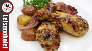 Oven Roasted Lemon Garlic Chicken / One Pan Dinner idea \ Episode 103
