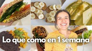 NUEVO* Lo que como en una semana  vegano sabrosón