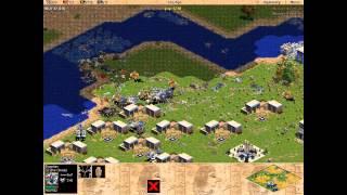 Egypt vs 7 Hardest Yamatos. Random map battle. Age of Empires. Rise of Rome