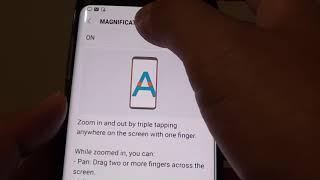 Samsung Galaxy S8: How to Enable / Disable Magnification Gestures