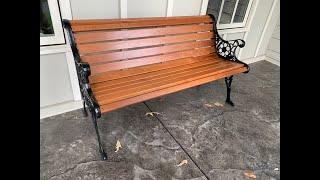 DIY Antique Garden Bench Restoration