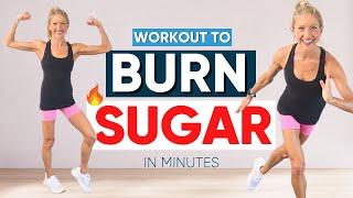 Workout To Burn Sugar In Minutes (LOW IMPACT)