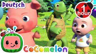 Das Stopptanzlied  | CoComelon - JJ's Animal Time Deutsch | Cartoons und Kinderlieder
